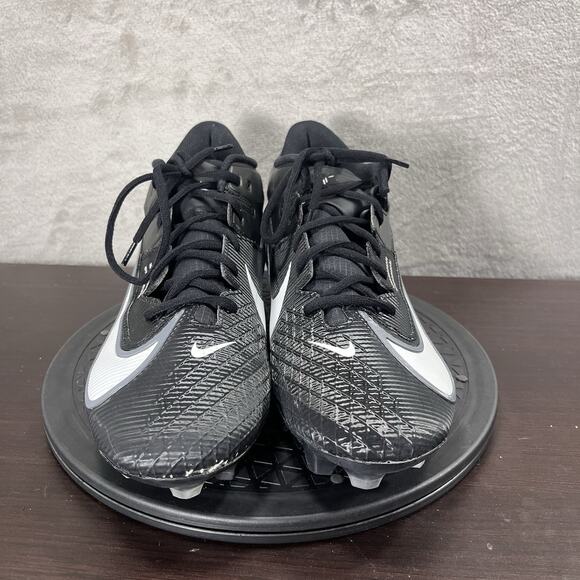Nike Vapor Edge Elite 360 2 Mens Size 12 White Black FootBall Lace Up Cleats - Picture 2 of 10